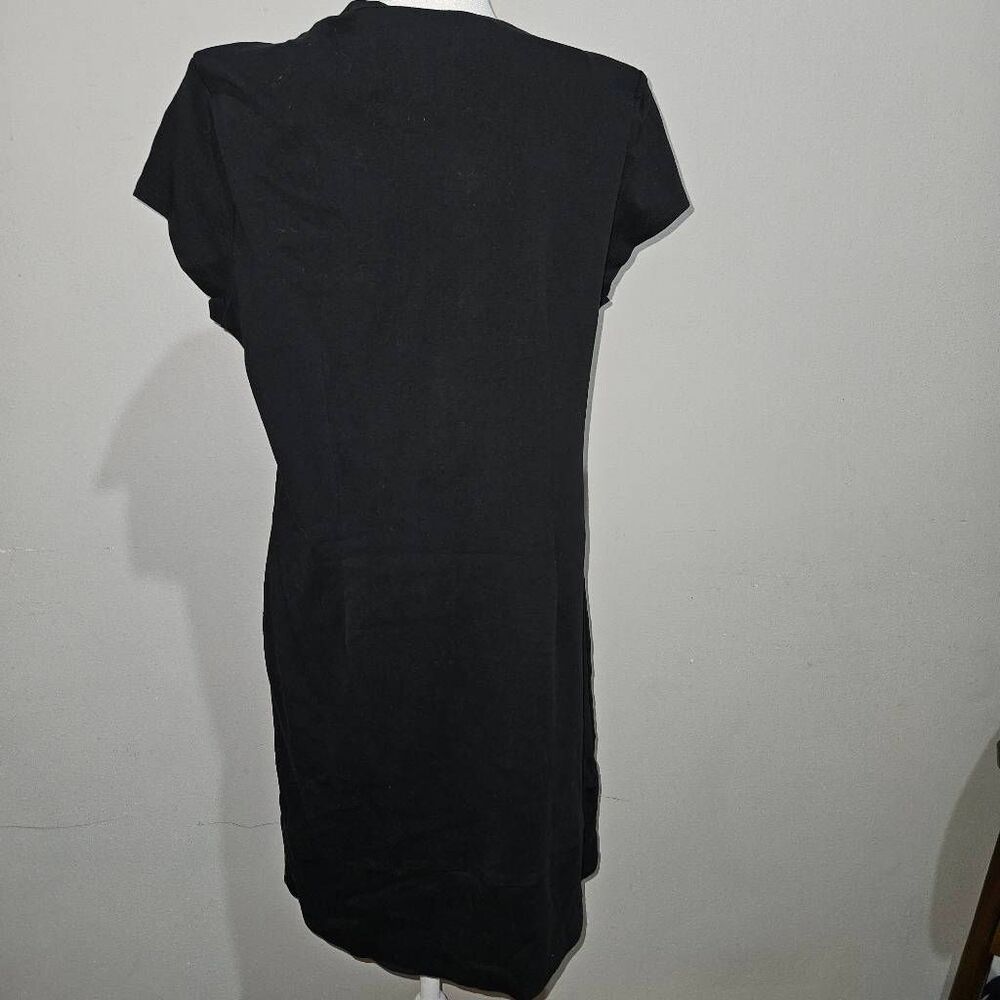 New York & Company Black Short Sleeve Shift Dress – Women’s Casual Mini Dress Si - Picture 3 of 8